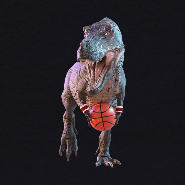 T-Rex Slam Dunk by vonHobo